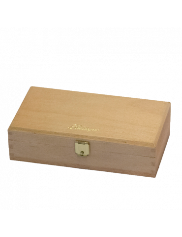 Horizontal natural wooden box